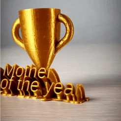 ezgif.com-optimize (1).gif Free STL file Mother of the year trophy・3D print design to download