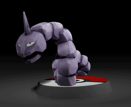 Onix.gif Onix - FAN ART - FIGURITA POKÉMON - MODELO IMPRESO 3D