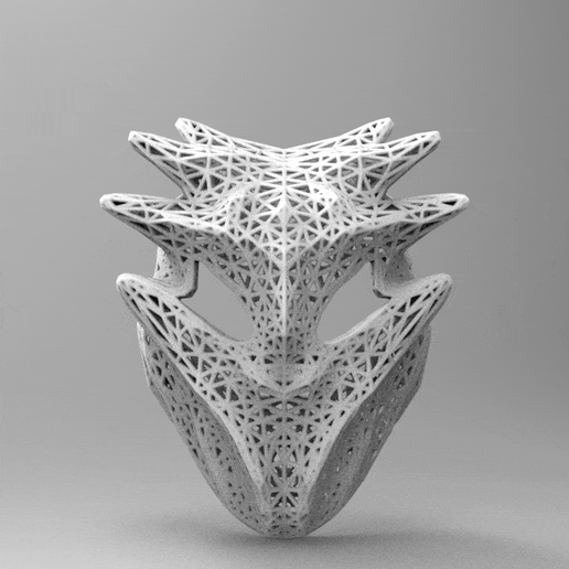 mask mask voronoi cosplay 3D model