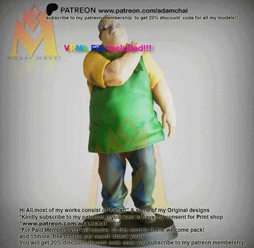 Sakamoto-Days.gif Таро Сакамото(坂本さかもと太郎たろう)-Sakamoto Days (VRML Color File is included!!)-Classic anime & Mascot Characters- FAN ART