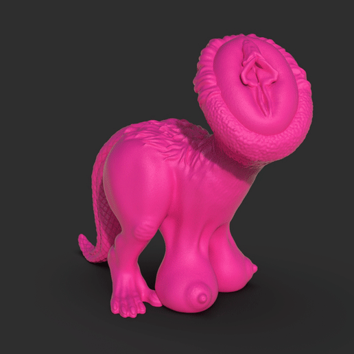 Dino_Pussy.55.gif STL-Datei Dino-Muschi herunterladen • Design für 3D-Drucker, iradj3d