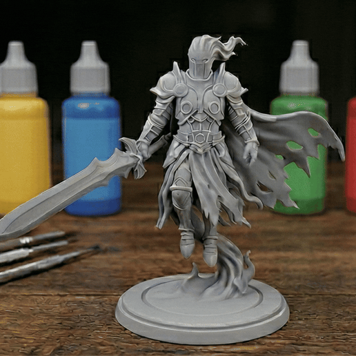 Sir Alaric, The Hollow - Spectral Knight & Wraith | RPG Miniature