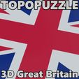 GBTitle.gif TopoPuzzle 3D Great Britain (12 Pieces)