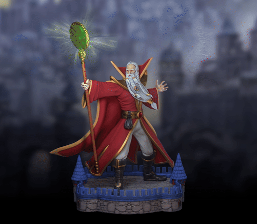 Heroes 3 Archmage of Tower 3D model