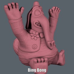 Bing Bong.gif Файл STL Bing Bong (Easy print no support)・Модель для загрузки и 3D печати