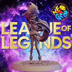 zoe3.gif Free STL file ZOE - LEAGUE OF LEGENDS・3D printing idea to download