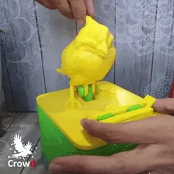 Main-gif.gif Fichier 3D Distributeur de cure-dents pour oiseaux・Modèle imprimable en 3D à télécharger