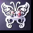 ezgif.com-animated-gif-maker-1.gif Butterfly Wood Wall Shelf Girls