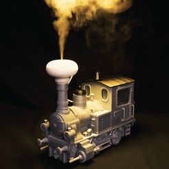 locomotive-train-humidifier-cults2.gif 3D file Locomotive Air Humidifier・Model to download and 3D print, 3D-mon