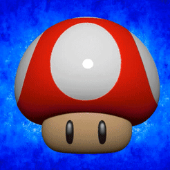 ZBrush-Movie-01.gif Fichier STL Mario Mushroom・Modèle à télécharger et à imprimer en 3D