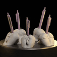 GIF-210422_161938.gif STL file Male Booty anal Pend holder・3D printer design to download