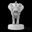 Elephant.gif Low Poly Elephant Statue
