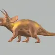 dino 2.gif Triceratops Realistic Dinosaur low/ high Poly