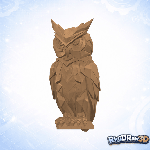 Geometric Owl Stone – RDW3D-644HA