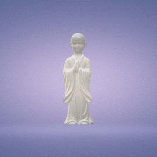 1.gif STL-Datei Meditierender Mönch・Vorlage für 3D-Druck zum herunterladen, satis3d