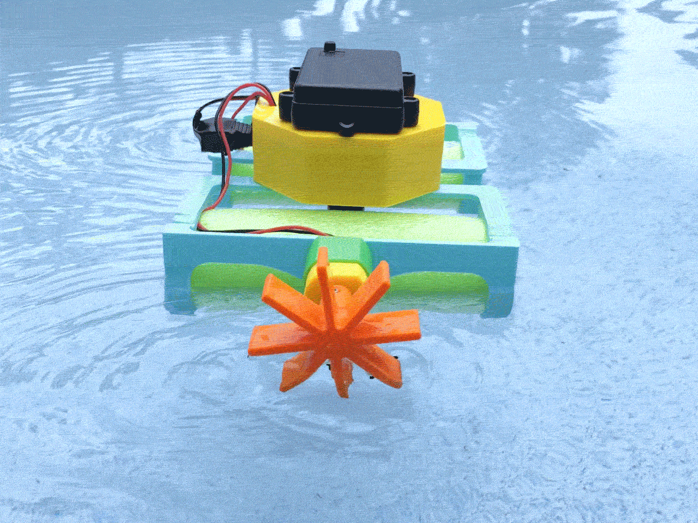3d_printing_paddle-loop-sq.gif Download free STL file Crickit Paddle Wheel Boat • Template to 3D print, Adafruit