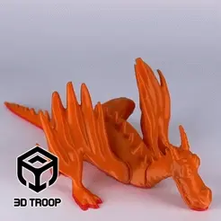Articulated-Dragon-3DTROOP-GIF-3.gif STL file Articulated Dragon・3D printing model to download
