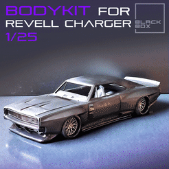 0.gif 3D file Bodykit FOR CHARGER 68 Revell 1-25th Modelkit・3D print object to download