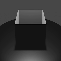 turntable_conv.gif Fichier STL x5 Cubic Plant Pots (Commercial)・Plan pour imprimante 3D à télécharger