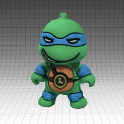 IMG_3932.gif Free STL file TMNT Keychain scanned with Qlone・3D printable object to download