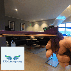 Dragonfly_launch_demo2.gif Archivo STL Libélula - juguete de interior para planear・Modelo para descargar y imprimir en 3D, EAM_Aeroprints