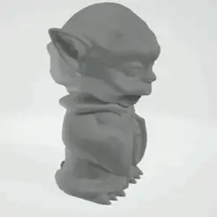 GIF-2023-09-14-19-34-39.gif STL file Baby Yoda Echo Dot・3D printing model to download