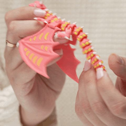 2.gif 🐉 Flexible Baby Dragon - Multicolored Design Print-in-Place 🐉✨