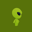 20.gif Cartoon Alien for 3D Printing