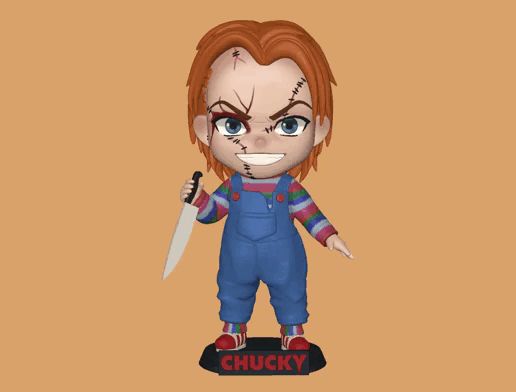 🎃 Chucky Chibi・ STL File for ・Cults