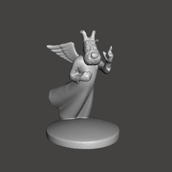 GIF.gif STL file FIGURE OF MILU HALF ANGEL TINTIN IN TIBET・3D printing model to download