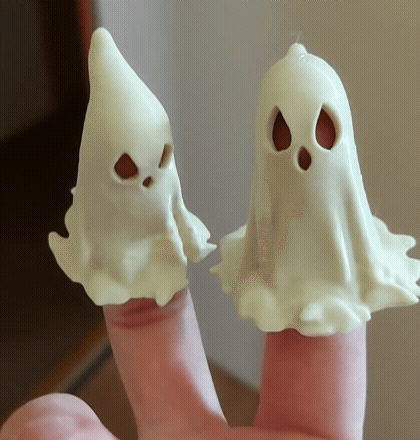 video.gif 3 fantoches de dedo de fantasmas!