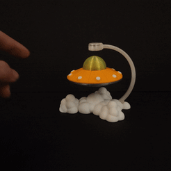 ovni-02.gif 3D file EDUCATIONAL FLOATING, HOVERING UFO - NO SUPPORTS!・3D print design to download