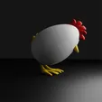 egg_anim.gif Chicken Egg With Glasses Easter Decoration
