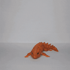 ezgif.com-gif-maker-22.gif STL file Articulated Dragon Lizard・3D printable design to download, RubensVisions