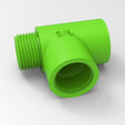 ezgif-1-a02b2708c3.gif Connection pipe T 3 8 - 1 4 - 3D Model File STL 3D print model