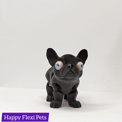 Happy Flexi Pets STL file Choppy the flexible articulated toy - print in place・3D printable design to download