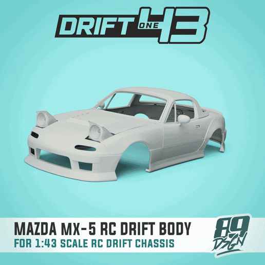 ezgif.com-optimize.gif MAZDA MX-5 body for 1:43 scale rc drift chassis