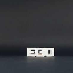 ezgif.com-gif-maker.gif Download free STL file Text Flip: Ego - Death • 3D print design, master__printer