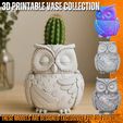 1.mp4 Sleepy Owl Decorative Figure – 3D Printable STL