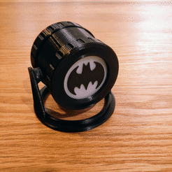 BatSignal.gif Fichier STL Lampadaire Batman à LEDs de signalisation・Objet pour impression 3D à télécharger, printingotb