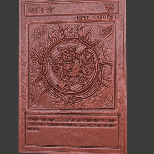 YuGiOh Card : Shrink 3D model