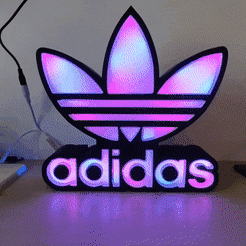 video-1655306976.gif Fichier STL Box Boite Lumière Adidas originals Light LED・Modèle pour impression 3D à télécharger, Douwi76