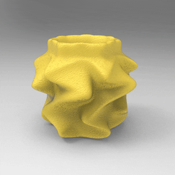untitled.281.gif organic organic flower pot organic pencil holder office container geometric faceted origami tool tool
