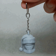 002.gif STL file santa CloneTrooper keychain・3D print object to download