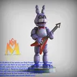 Bonnie.gif Bonnie the Rabbit -Five Nights at Freddy's -Game Characters-FANART FIGURINE