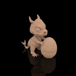 dr1.gif Fichier OBJ gratuit Gardien de dragon・Design à télécharger et à imprimer en 3D