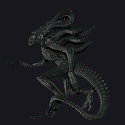 GIF.gif STL file Alien King・3D printable model to download, drahoslibor