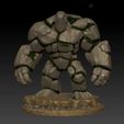 ZBrush-Movie-Color.mp4 Stone Golem – Miniature for RPG / D&D – STL File