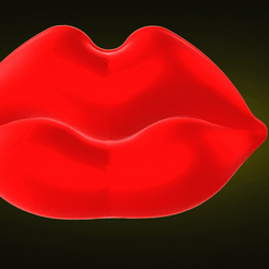 ggc8b072ae50.gif STL file lips pillow・Model to download and 3D print, Mishalle