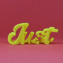 ezgif.com-video-to-gif (6).gif Free STL file Text Flip, Just Dance・3D printing model to download, master__printer